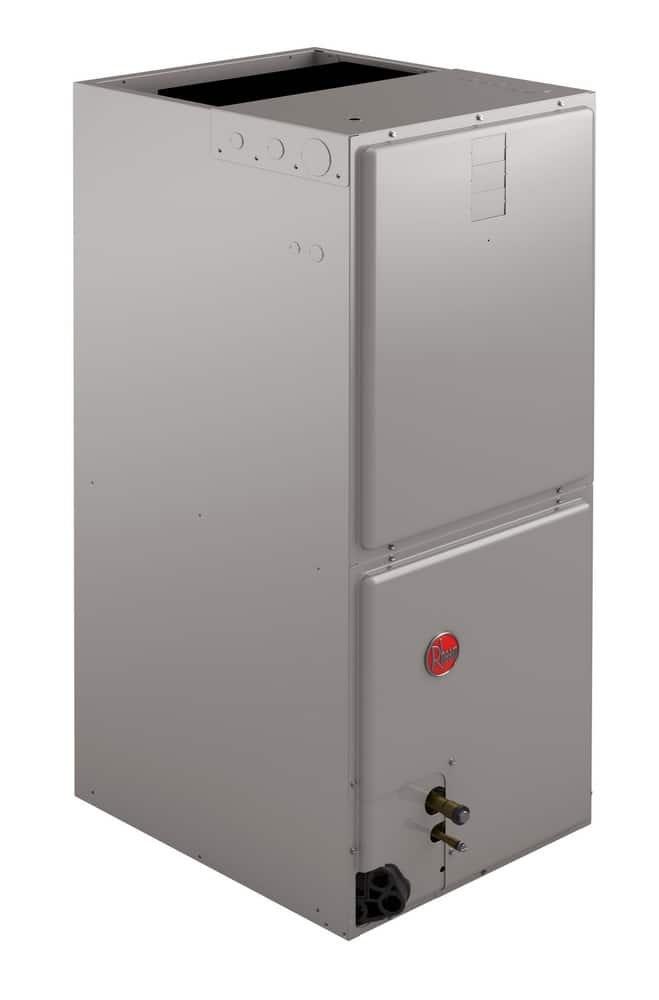 A light gray multiposition/convertible ECM air handler.